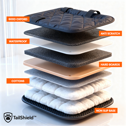 TailShield™ - Hard Bottom Dog Car Seat Protector