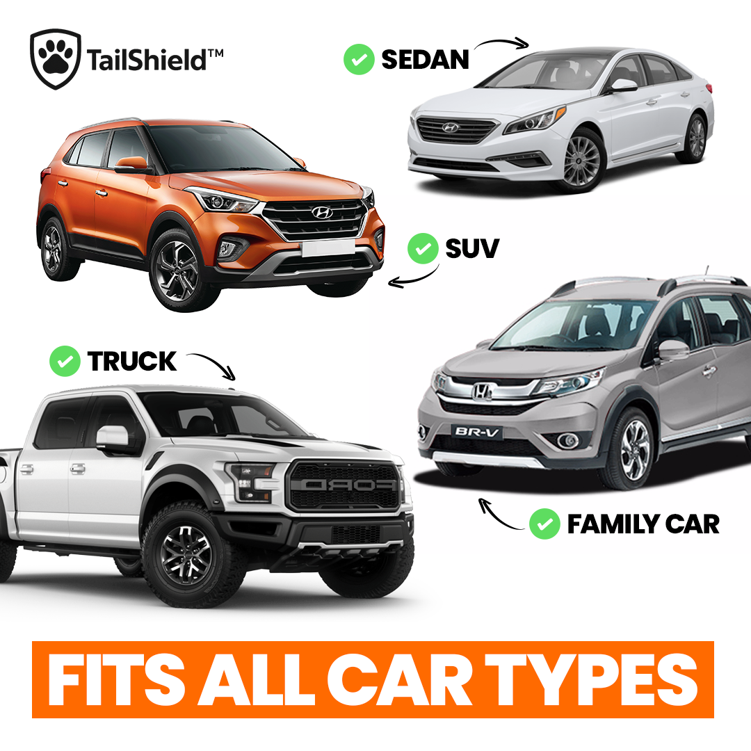 TailShield™ - Hard Bottom Dog Car Seat Protector